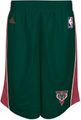 Adidas Milwaukee Bucks Green 10 Inseam Deep Three Embroidered Basketball Shorts