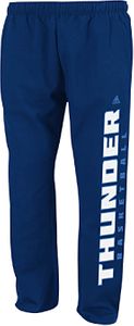 Adidas Oklahoma City Thunder Blue Open Bottom Baze Fleece Sweatpants