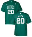 Adidas Ray Allen Boston Celtics #20 Player Name T Shirt