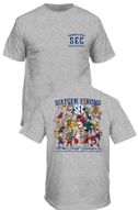 Air Force Falcons Mens Royal Spare A Square Short Sleeve College Tee Shirt on Sale