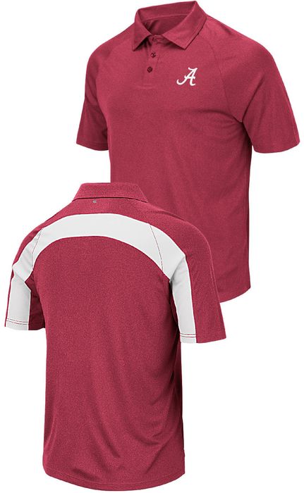 Alabama Crimson Tide Mens Wellington Synthetic Polo Shirt