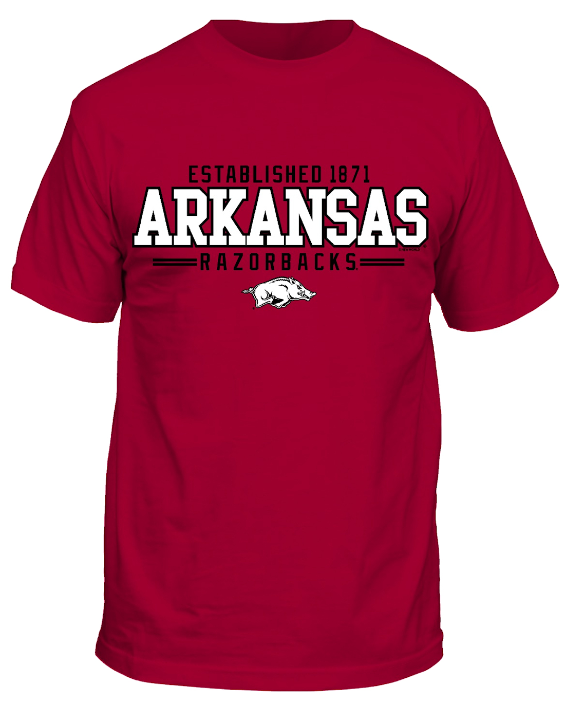 Arkansas Razorbacks Men's Cardinal Stadium Short Sleeve T Shirt