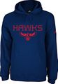 Atlanta Hawks NBA Playbook Embroidered Navy Hooded Sweatshirt by Adidas
