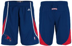 Atlanta Hawks Youth Blue Replica Basketball Shorts by Adidas