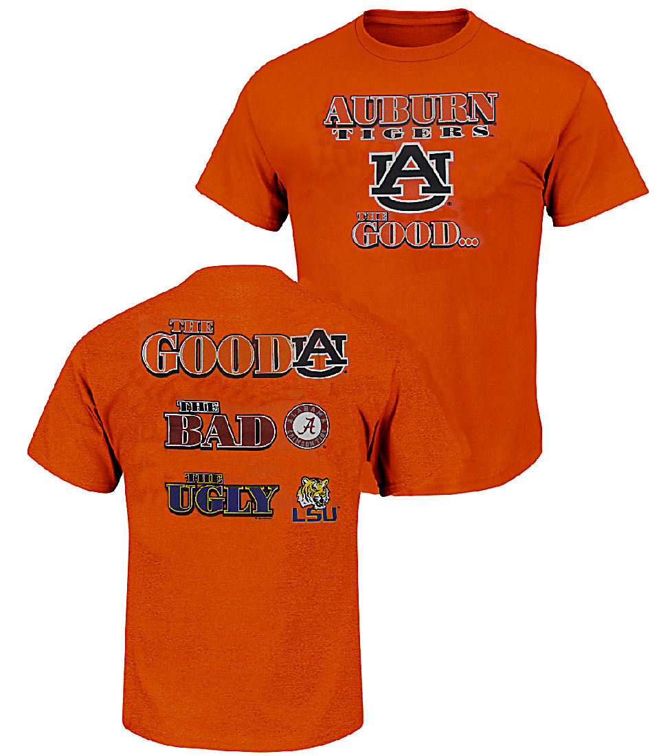 Auburn Tigers The Good Bad Ugly Orange Short Sleeve T Shirt Auburn