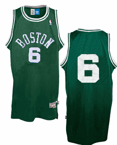 Bill Russell Green Celtics Jersey by Reebok