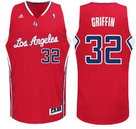 Blake Griffin Los Angeles Clippers #32 Red Swingman Basketball Jersey by Adidas