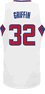Blake Griffin Los Angeles Clippers #32 White Swingman Basketball Jersey by Adidas