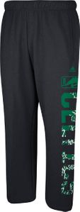 Boston Celtics Black Open Bottom Primal Elevation Fleece Sweatpants by Adidas