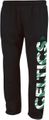 Boston Celtics Black Open Bottom Vertical Cut Fleece Sweatpants by Adidas