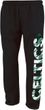 Boston Celtics Black Open Bottom Vertical Cut Fleece Sweatpants by Adidas