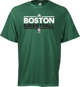 Boston Celtics Green ClimaLite Short Sleeve Shirt by Adidas