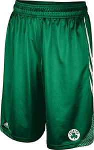 Boston Celtics Green Embroidered 12 inch Inseam Hoop Shorts by Adidas