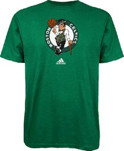 Boston Celtics Green Primary Logo T Shirt by Adidas