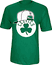 Boston Celtics Green Snap Back Logo Tee Shirt by Adidas