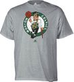 Boston Celtics Grey Primary Logo T Shirt by Adidas