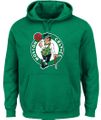 Boston Celtics Mens Green  Majestic Tackle Twill Tek Patch Hoodie Sweatshirt