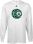 Boston Celtics Mesh Ball NBA White Long Sleeve Tee Shirt By Adidas