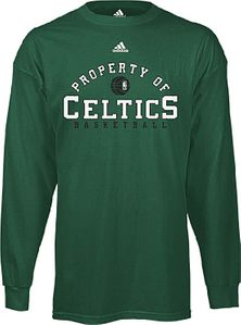 Boston Celtics Property Of Long Sleeve T Shirt by Adidas