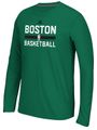Boston Celtics Green Climalite Slimmer Fit Practice Long Sleeve Shirt by Adidas