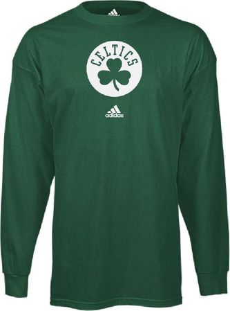 Boston Celtics adidas Green Primary Logo (Cloverleaf) Long Sleeve T-Shirt
