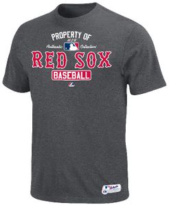 Boston Red Sox AC MLB Property Of Short Sleeve Team Issued T Shirt by Majestic