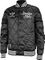Brooklyn Nets Mens NBA Black Embroidered Satin Jacket by Adidas