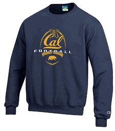 Cal Golden Bears Navy Football Powerblend Crewneck Sweatshirt by Champion