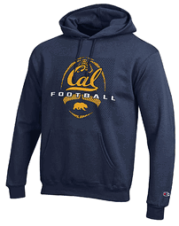 Cal Golden Bears Navy Football Powerblend Screened Hoodie Sweatshirt by Champion