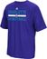 Charlotte Hornets Purple Heather Climalite Practice Short Sleeve Shirt by Adidas