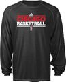 Chicago Bulls Adidas New Authentic On-Court Practice Climalite Performance Long Sleeve T Shirt