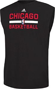 Chicago Bulls Black Climalite Practice Sleeveless Shirt by Adidas