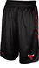 Chicago Bulls Black Embroidered 12 inch Inseam Hoop Shorts by Adidas