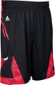 Chicago Bulls Black NBA Pre-Game Authentic Basketball Shorts by Adidas