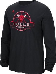 Chicago Bulls Black Ultimate Banner Long Sleeve T Shirt by Adidas