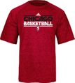 Chicago Bulls Heather Red Adidas  Authentic On-Court Practice Climalite Performance T Shirt