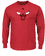 Chicago Bulls Mens Red  Logo 2 Basketball  Long Sleeve T Shirt on Sale