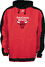 Chicago Bulls NBA Red Embroidered Dream Hooded Fleece Sweatshirt By Adidas