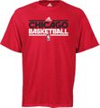 Chicago Bulls Red ClimaLite Short Sleeve Shirt by Adidas