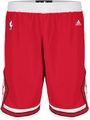 Chicago Bulls Red Embroidered Swingman Shorts By Adidas