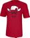 Chicago Bulls Red Snap Back Logo Tee Shirt by Adidas