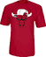 Chicago Bulls Red Snap Back Logo Tee Shirt by Adidas