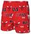 Chicago Bulls Mens Oversized Red Sweep Boxer Shorts
