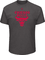 Chicago Bulls Mens Charcoal Relentless Preparation Short Sleeve NBA T Shirt on Sale