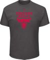 Chicago Bulls Mens Charcoal Relentless Preparation Short Sleeve NBA T Shirt on Sale