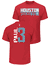 Chris Paul Houston Rockets Mens Red Vertical Short Sleeve T Shirt