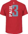 Chris Paul Houston Rockets Mens Red Vertical Short Sleeve T Shirt