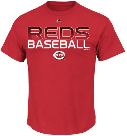 Cincinnati Reds Game Winning Run Short Sleeve Tee Shirt by Majestic