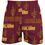Cleveland Cavaliers Mens Burgundy AOP Cotton Slide Boxer Shorts