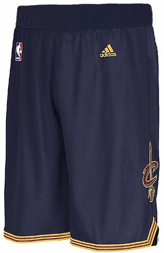 Cleveland Cavaliers Navy Youth 8" Inseam NBA Replica Basketball Shorts By Adidas
